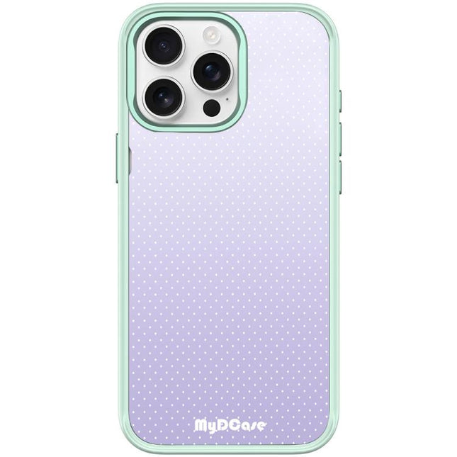 Light Purple Dots Pattern Magnetic Phone Case, For iPhone 15 Pro Max, For iPhone 15 Pro