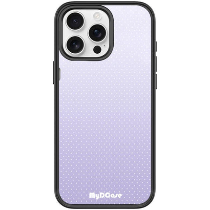 Light Purple Dots Pattern Magnetic Phone Case, For iPhone 15 Pro Max, For iPhone 15 Pro