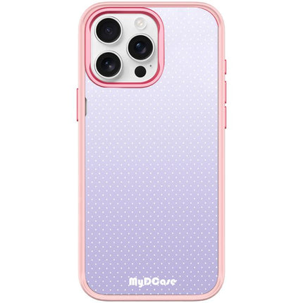 Light Purple Dots Pattern Magnetic Phone Case, For iPhone 15 Pro Max, For iPhone 15 Pro