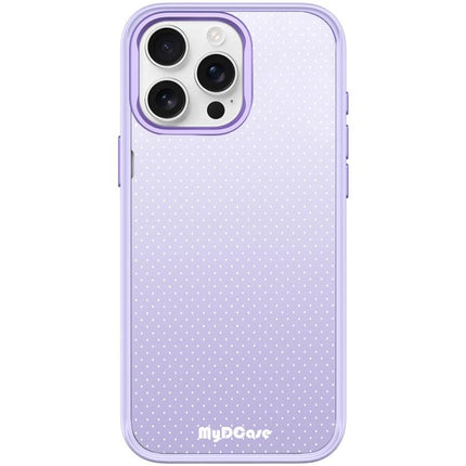 Light Purple Dots Pattern Magnetic Phone Case, For iPhone 15 Pro Max, For iPhone 15 Pro