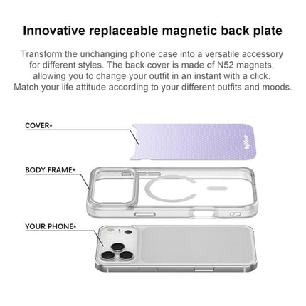 Light Purple Dots Pattern Magnetic Phone Case, For iPhone 17 Pro Max, For iPhone 17 Pro, For iPhone 17, For iPhone Air
