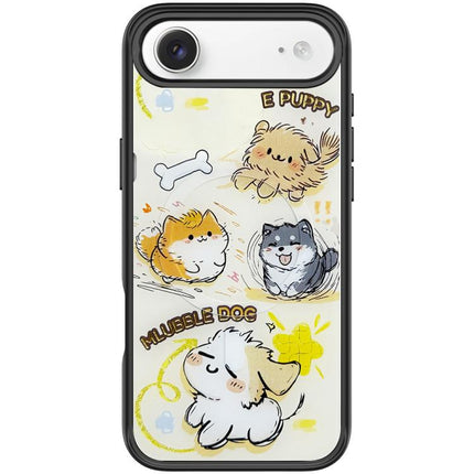 Adorable Whirlwind Dog Pattern Magnetic Phone Case, For iPhone 17 Pro Max, For iPhone 17 Pro, For iPhone 17, For iPhone Air