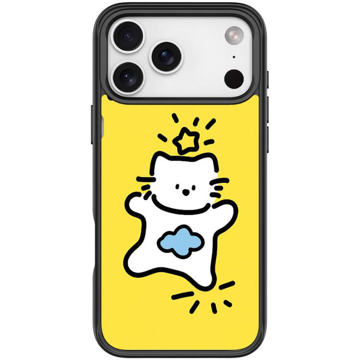 Adorable Stars Cloud Cat Pattern Magnetic Phone Case, For iPhone 17 Pro Max, For iPhone 17 Pro, For iPhone 17, For iPhone Air