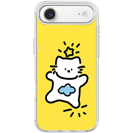 Adorable Stars Cloud Cat Pattern Magnetic Phone Case, For iPhone 17 Pro Max, For iPhone 17 Pro, For iPhone 17, For iPhone Air