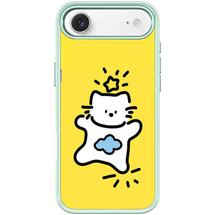 Adorable Stars Cloud Cat Pattern Magnetic Phone Case, For iPhone 17 Pro Max, For iPhone 17 Pro, For iPhone 17, For iPhone Air
