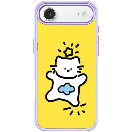 Adorable Stars Cloud Cat Pattern Magnetic Phone Case, For iPhone 17 Pro Max, For iPhone 17 Pro, For iPhone 17, For iPhone Air
