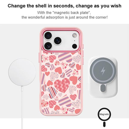 Heart Collection Pattern Magnetic Phone Case, For iPhone 17 Pro Max, For iPhone 17 Pro, For iPhone 17, For iPhone Air