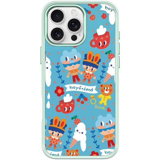 Ice Cream Pattern Magnetic Phone Case, For iPhone 16 Pro Max, For iPhone 16 Pro, For iPhone 15 Pro Max, For iPhone 15 Pro