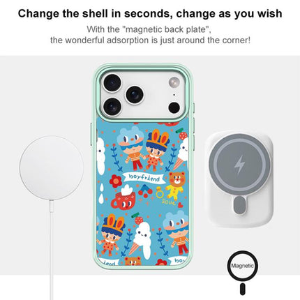 Ice Cream Pattern Magnetic Phone Case, For iPhone 17 Pro Max, For iPhone 17 Pro, For iPhone 17, For iPhone Air