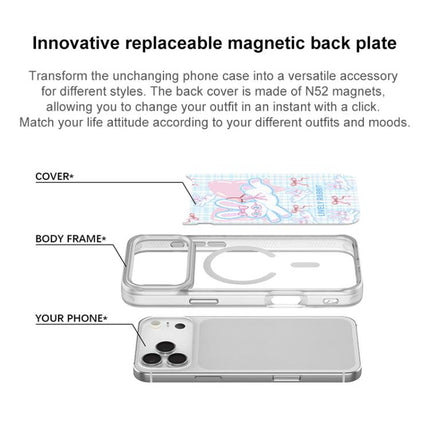 Bow Rabbit Pattern Magnetic Phone Case, For iPhone 17 Pro Max, For iPhone 17 Pro, For iPhone 17, For iPhone Air