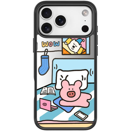 Adorable Little Pig Pattern Magnetic Phone Case, For iPhone 17 Pro Max, For iPhone 17 Pro, For iPhone 17, For iPhone Air