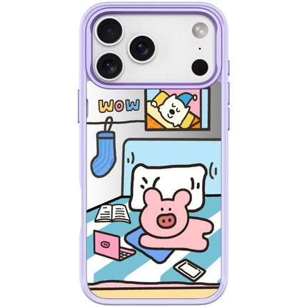 Adorable Little Pig Pattern Magnetic Phone Case, For iPhone 17 Pro Max, For iPhone 17 Pro, For iPhone 17, For iPhone Air