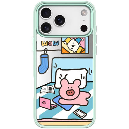 Adorable Little Pig Pattern Magnetic Phone Case, For iPhone 17 Pro Max, For iPhone 17 Pro, For iPhone 17, For iPhone Air