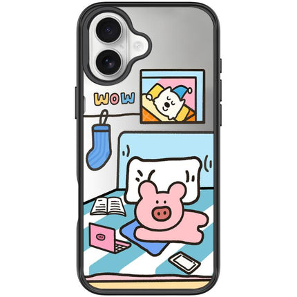 Adorable Little Pig Pattern Magnetic Phone Case, For iPhone 17 Pro Max, For iPhone 17 Pro, For iPhone 17, For iPhone Air