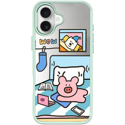 Adorable Little Pig Pattern Magnetic Phone Case, For iPhone 17 Pro Max, For iPhone 17 Pro, For iPhone 17, For iPhone Air