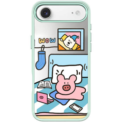 Adorable Little Pig Pattern Magnetic Phone Case, For iPhone 17 Pro Max, For iPhone 17 Pro, For iPhone 17, For iPhone Air