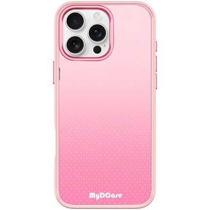 Rose Red Dots Pattern Magnetic Phone Case, For iPhone 16 Pro Max, For iPhone 16 Pro, For iPhone 15 Pro Max, For iPhone 15 Pro