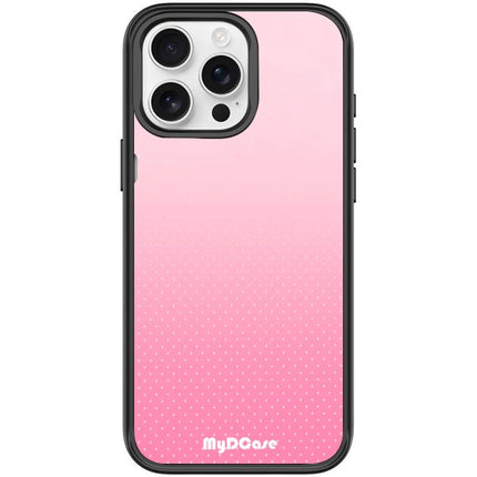 Rose Red Dots Pattern Magnetic Phone Case, For iPhone 16 Pro Max, For iPhone 16 Pro, For iPhone 15 Pro Max, For iPhone 15 Pro