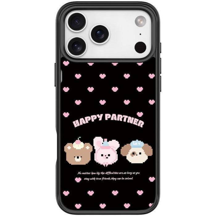 Happy Partner Pattern Magnetic Phone Case, For iPhone 17 Pro Max, For iPhone 17 Pro, For iPhone 17, For iPhone Air