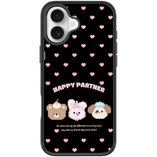 Happy Partner Pattern Magnetic Phone Case, For iPhone 17 Pro Max, For iPhone 17 Pro, For iPhone 17, For iPhone Air