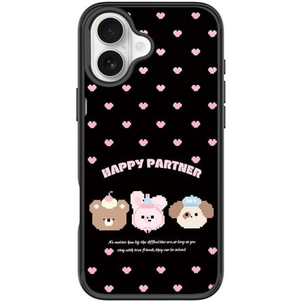 Happy Partner Pattern Magnetic Phone Case, For iPhone 17 Pro Max, For iPhone 17 Pro, For iPhone 17, For iPhone Air