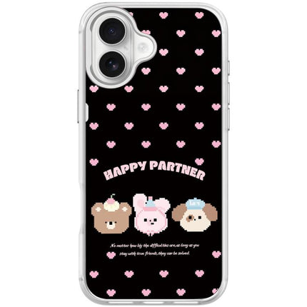 Happy Partner Pattern Magnetic Phone Case, For iPhone 17 Pro Max, For iPhone 17 Pro, For iPhone 17, For iPhone Air