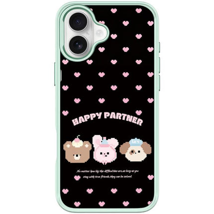 Happy Partner Pattern Magnetic Phone Case, For iPhone 17 Pro Max, For iPhone 17 Pro, For iPhone 17, For iPhone Air
