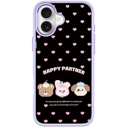Happy Partner Pattern Magnetic Phone Case, For iPhone 17 Pro Max, For iPhone 17 Pro, For iPhone 17, For iPhone Air