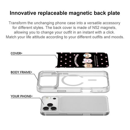 Happy Partner Pattern Magnetic Phone Case, For iPhone 17 Pro Max, For iPhone 17 Pro, For iPhone 17, For iPhone Air