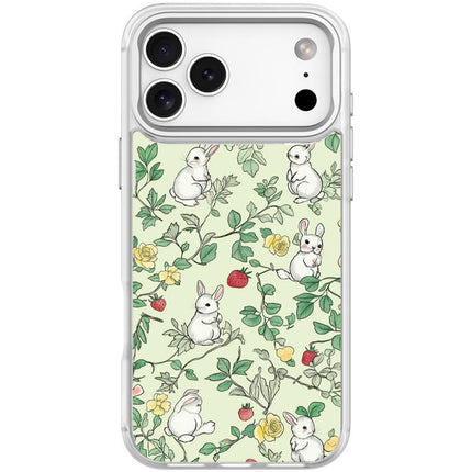 Branch Rabbit Pattern Magnetic Phone Case, For iPhone 17 Pro Max, For iPhone 17 Pro, For iPhone 17, For iPhone Air