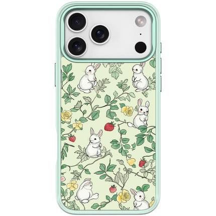 Branch Rabbit Pattern Magnetic Phone Case, For iPhone 17 Pro Max, For iPhone 17 Pro, For iPhone 17, For iPhone Air