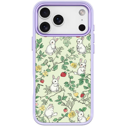 Branch Rabbit Pattern Magnetic Phone Case, For iPhone 17 Pro Max, For iPhone 17 Pro, For iPhone 17, For iPhone Air