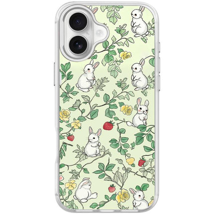 Branch Rabbit Pattern Magnetic Phone Case, For iPhone 17 Pro Max, For iPhone 17 Pro, For iPhone 17, For iPhone Air