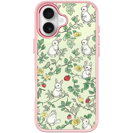 Branch Rabbit Pattern Magnetic Phone Case, For iPhone 17 Pro Max, For iPhone 17 Pro, For iPhone 17, For iPhone Air