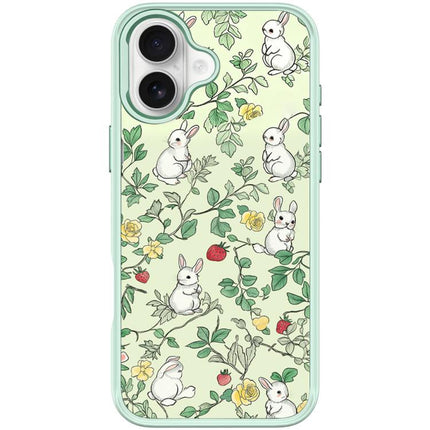 Branch Rabbit Pattern Magnetic Phone Case, For iPhone 17 Pro Max, For iPhone 17 Pro, For iPhone 17, For iPhone Air