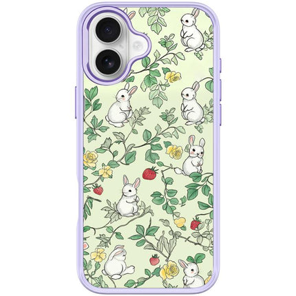 Branch Rabbit Pattern Magnetic Phone Case, For iPhone 17 Pro Max, For iPhone 17 Pro, For iPhone 17, For iPhone Air