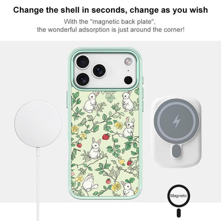 Branch Rabbit Pattern Magnetic Phone Case, For iPhone 17 Pro Max, For iPhone 17 Pro, For iPhone 17, For iPhone Air