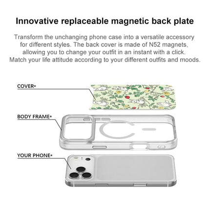 Branch Rabbit Pattern Magnetic Phone Case, For iPhone 17 Pro Max, For iPhone 17 Pro, For iPhone 17, For iPhone Air