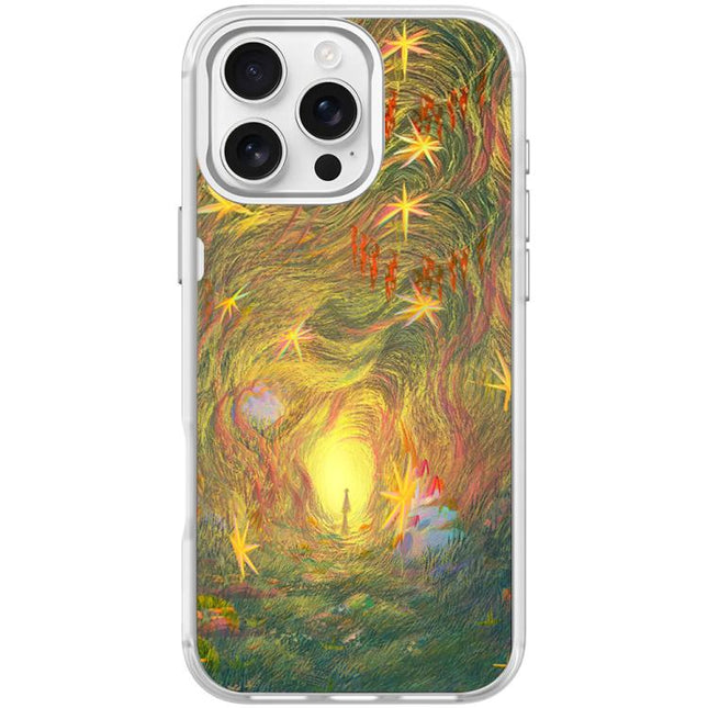 Dream Entrance Pattern Magnetic Phone Case, For iPhone 16 Pro Max, For iPhone 16 Pro, For iPhone 15 Pro Max, For iPhone 15 Pro