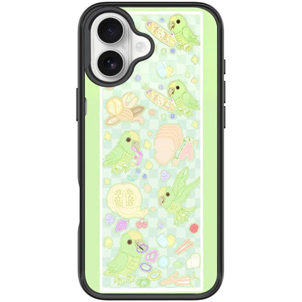 Green Parrot Pattern Magnetic Phone Case, For iPhone 17 Pro Max, For iPhone 17 Pro, For iPhone 17, For iPhone Air