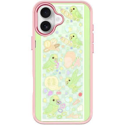 Green Parrot Pattern Magnetic Phone Case, For iPhone 17 Pro Max, For iPhone 17 Pro, For iPhone 17, For iPhone Air