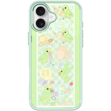 Green Parrot Pattern Magnetic Phone Case, For iPhone 17 Pro Max, For iPhone 17 Pro, For iPhone 17, For iPhone Air