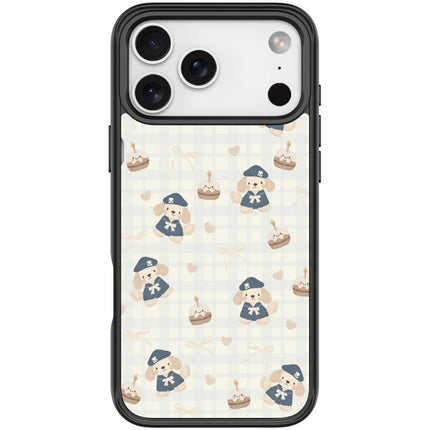 Adorable Beret Puppy Pattern Magnetic Phone Case, For iPhone 17 Pro Max, For iPhone 17 Pro, For iPhone 17, For iPhone Air
