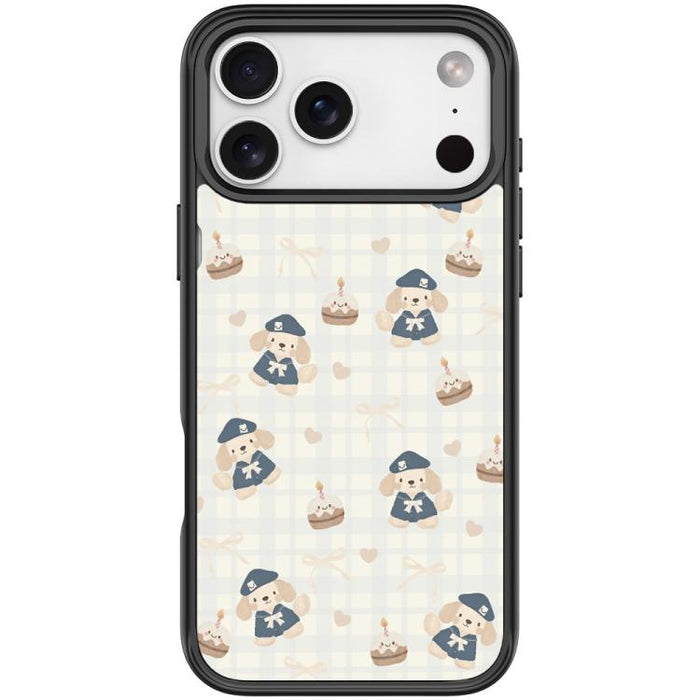 Adorable Beret Puppy Pattern Magnetic Phone Case, For iPhone 17 Pro Max, For iPhone 17 Pro, For iPhone 17, For iPhone Air