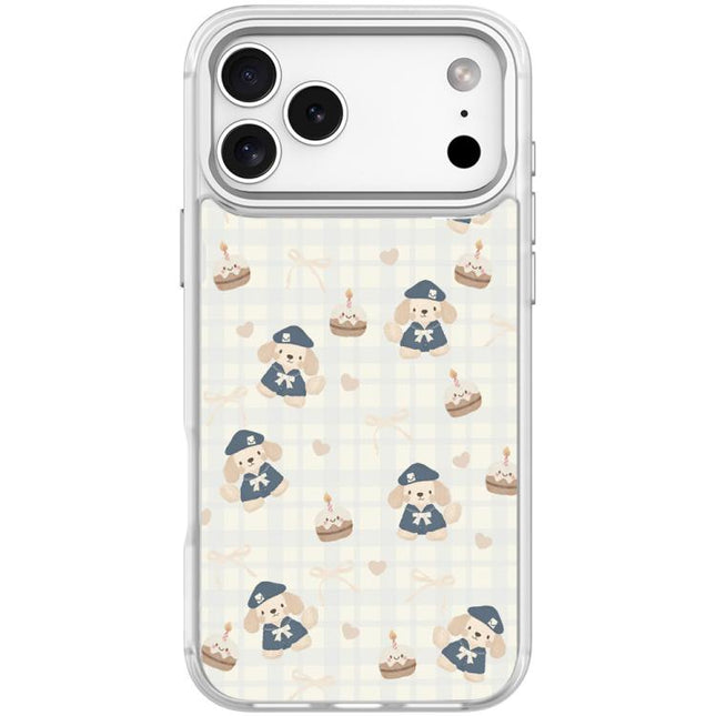 Adorable Beret Puppy Pattern Magnetic Phone Case, For iPhone 17 Pro Max, For iPhone 17 Pro, For iPhone 17, For iPhone Air