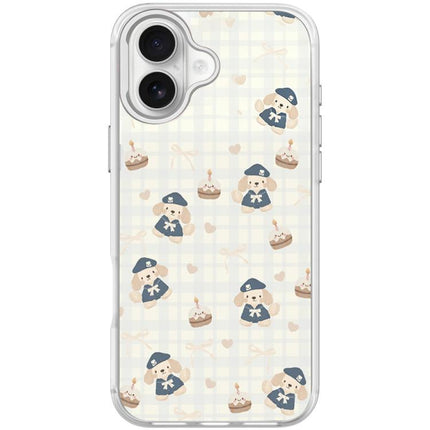 Adorable Beret Puppy Pattern Magnetic Phone Case, For iPhone 17 Pro Max, For iPhone 17 Pro, For iPhone 17, For iPhone Air