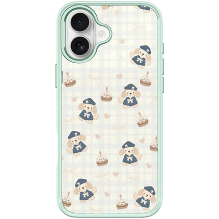 Adorable Beret Puppy Pattern Magnetic Phone Case, For iPhone 17 Pro Max, For iPhone 17 Pro, For iPhone 17, For iPhone Air