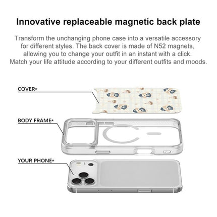 Adorable Beret Puppy Pattern Magnetic Phone Case, For iPhone 17 Pro Max, For iPhone 17 Pro, For iPhone 17, For iPhone Air