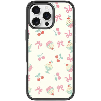 Cherry Cake Pattern Magnetic Phone Case, For iPhone 16 Pro Max, For iPhone 16 Pro, For iPhone 15 Pro Max, For iPhone 15 Pro