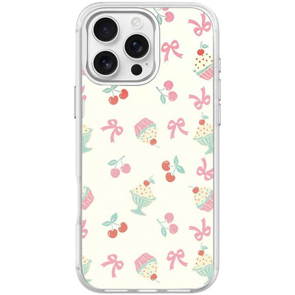Cherry Cake Pattern Magnetic Phone Case, For iPhone 16 Pro Max, For iPhone 16 Pro, For iPhone 15 Pro Max, For iPhone 15 Pro